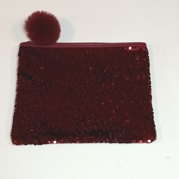 Women's sequence Red Makeup Cosmetics Bag N.R - Picture 2 of 6